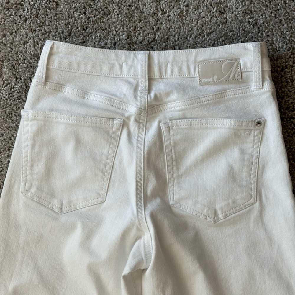 Mavi Bodrum White Wide Leg Crop Jeans - Size 25 - Picture 4 of 11